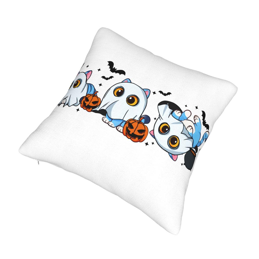 KPop Demon Hunters Halloween BlueTiger Pillowcase Printed Polyester Cushion Cover Decoration  Throw Pillow Case Cover Home