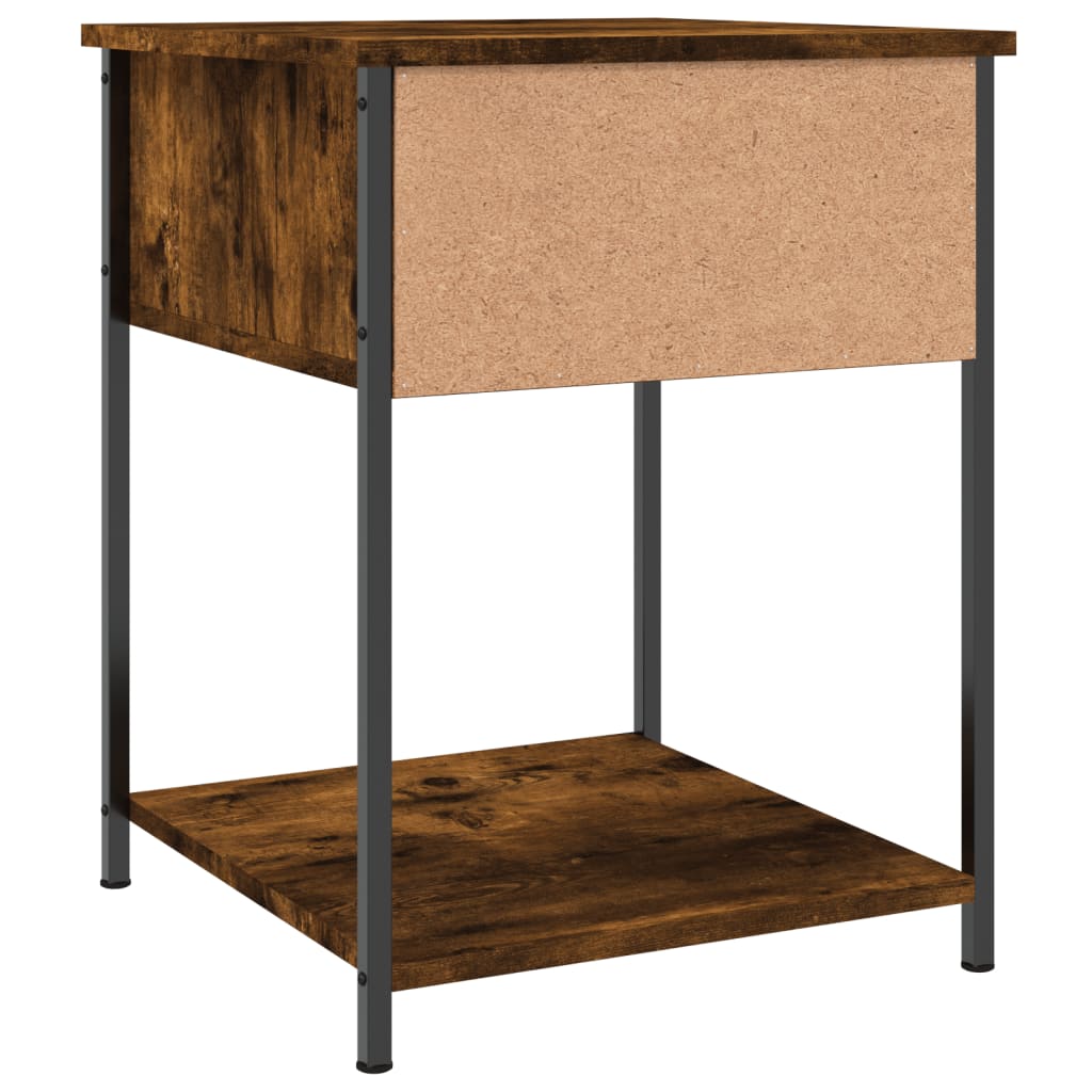 Nightstand Smoked Oak 44 x 45 x 58 cm Engineered Wood