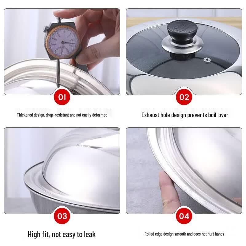 OEING Stainless Steel Wok Lid