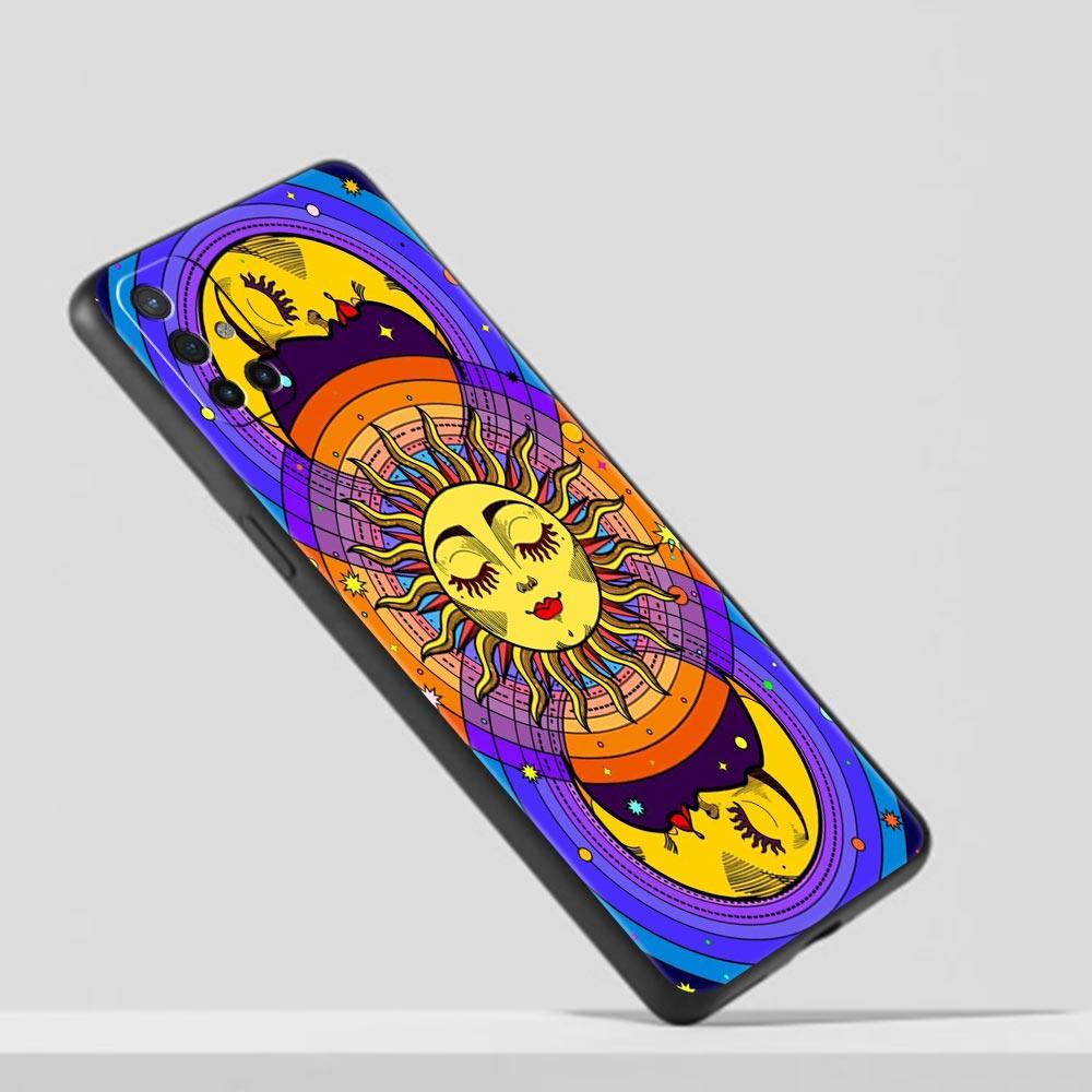 Phone Case For Oneplus 13R 12R 10R 13 12 11 10T Nord N100 N10 Z N30 CE 3 2 2T Pro Lite 5G Soft TPU Cover Funny Sun Moon Face Bag