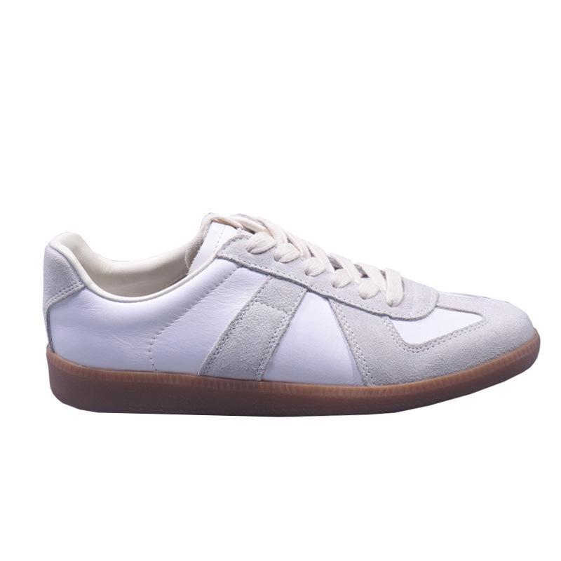 Dexun Women's Genuine Cowhide White Flat Shoes - New for Spring & Autumn 2025, Casual & Versatile.