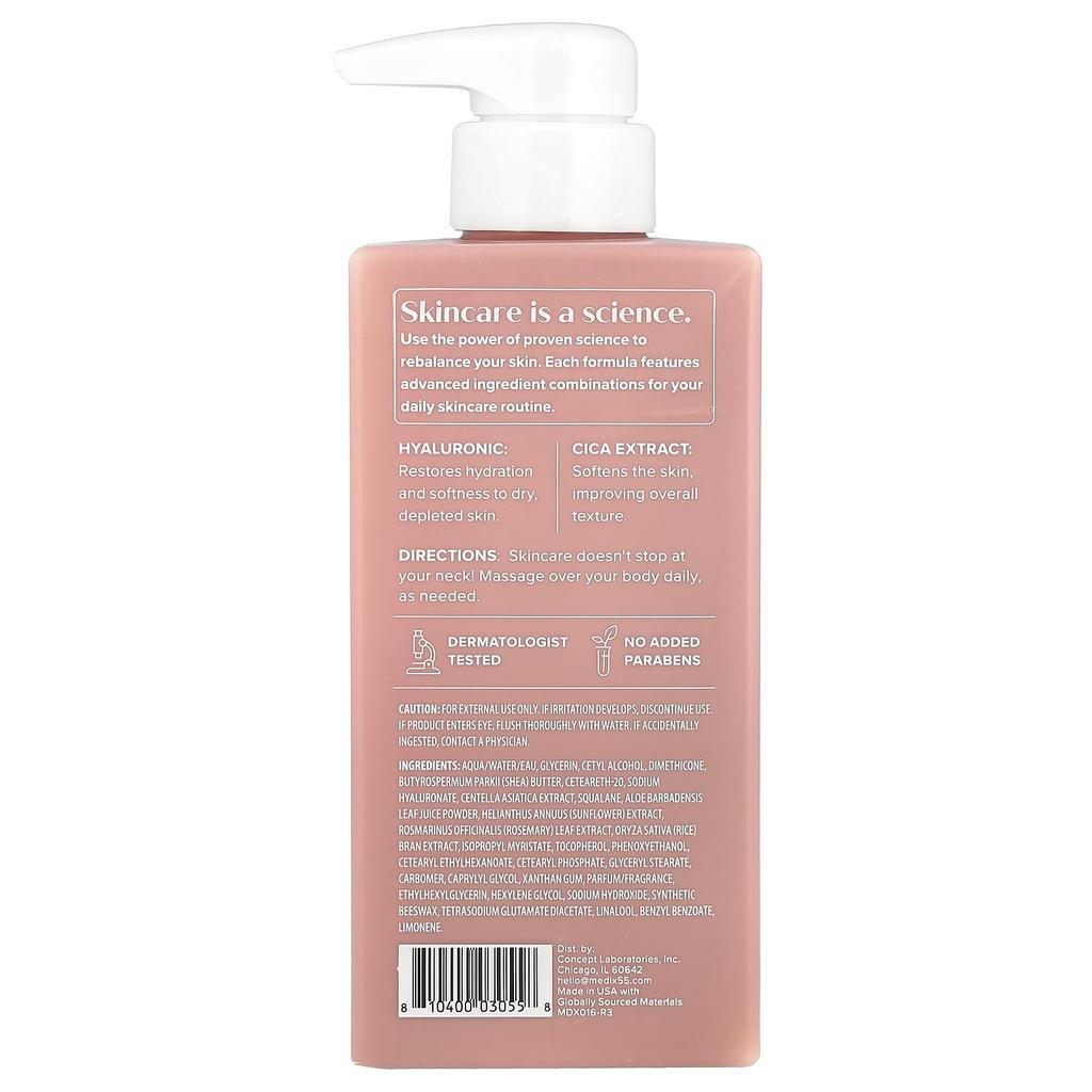Medix 5.5, Hyaluronic + Bulgarian Rose, Instant Hydration Cream, 444Ml(15Fl Oz)