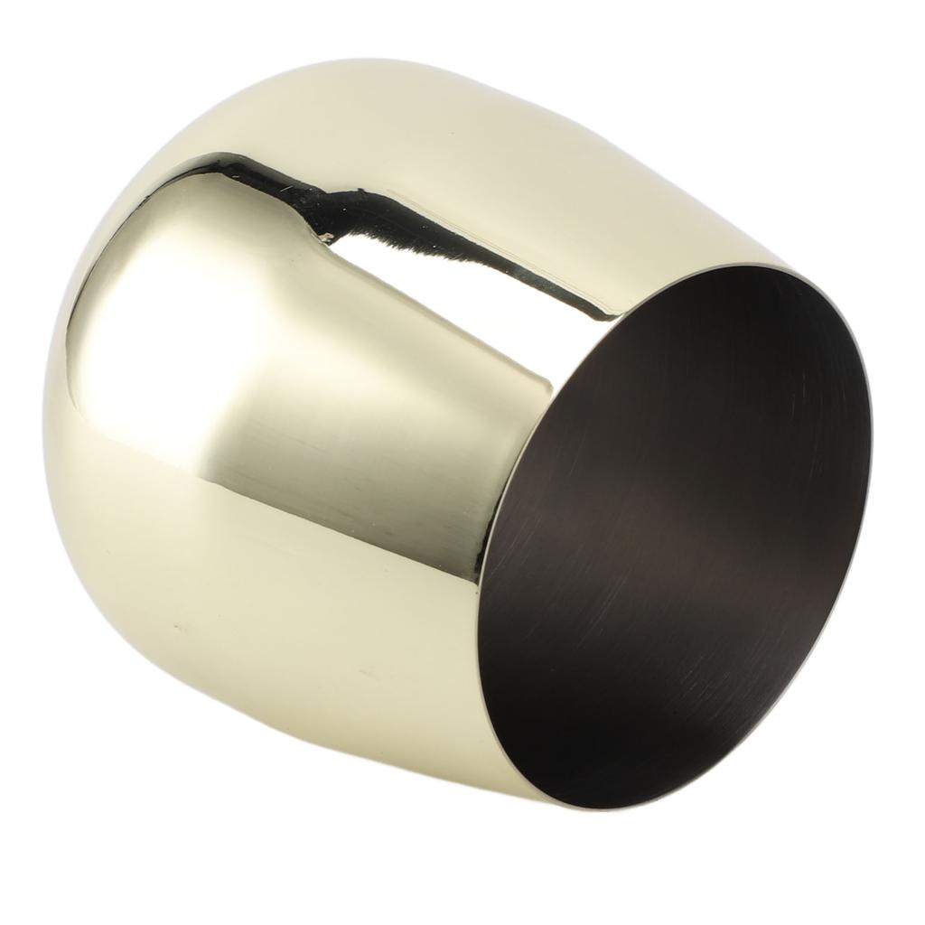 Weinglas aus Edelstahl Stiellos Eiform 550ml Unzerbrechlich Tragbar für Bar Outdoor-Veranstaltungen Vergoldung