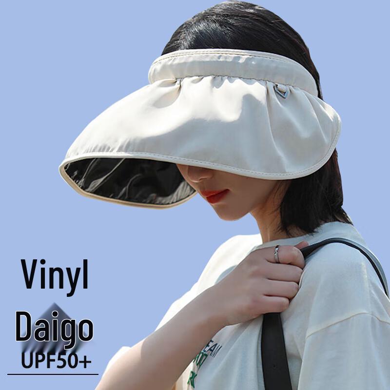 DUSENNA Women s Summer Outdoor Sun Visor Hat One Size светло-бежевый