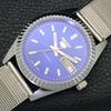 VINTAGE SEIKO 5 AUTOMATIC REFURBISHED JAPAN MENS BLUE COLOR DIAL WATCH A440549-4 Sk-a440549