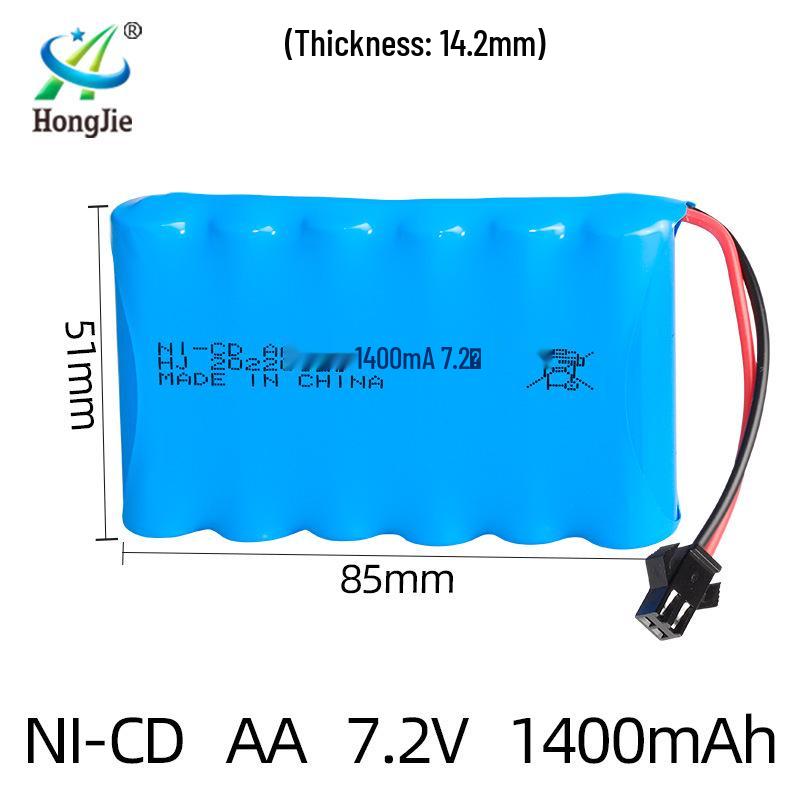 7.2V 1400mAh NiCd AA Rechargeable Battery Pack for RC Cars
