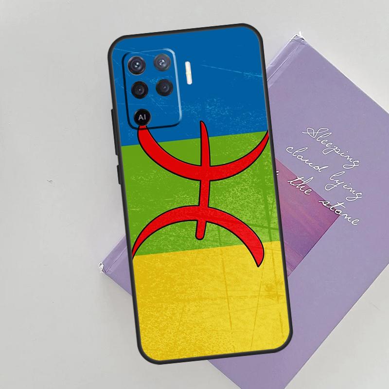 Amazigh Berber Symbol Cover For Oppo A78 A98 A74 A54 A94 A15 A16 A17 A52 A72 A76 A96 A53 A57S A58 A5 A9 Phone Case