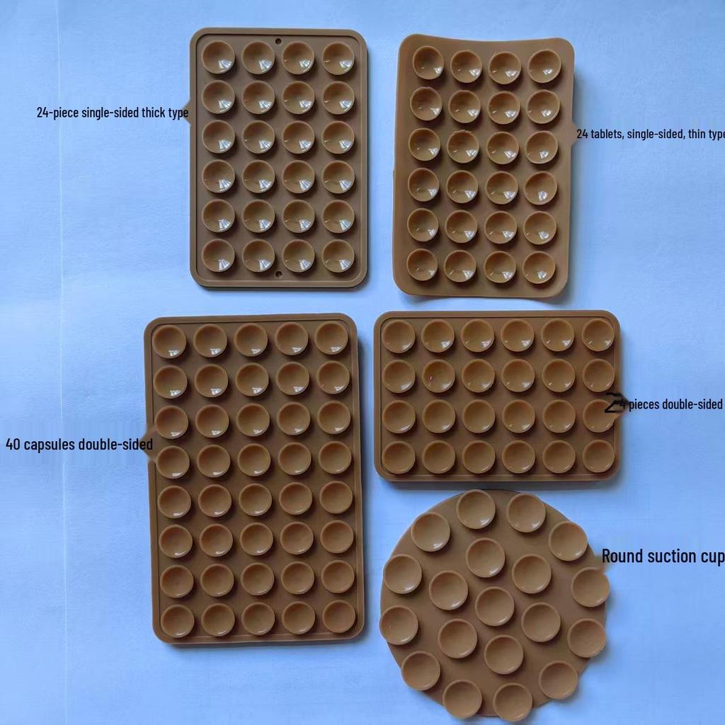Double-Sided Silicone Mobile Phone Suction Cups - Available In 19, 24, 40, 48, 80 Pcs.