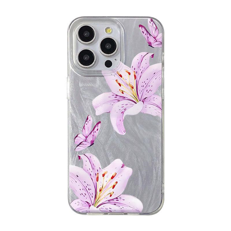 Premium Feather Flower for iPhone11/12/13/14/15/16promax Apple 17Pro Phone Case