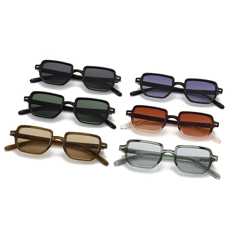 Luxury Brand Designer Square Rivet Sunglasses Women For Men Trending Sun Glasses Vintage Fashion Popular Driving Shades Uv400