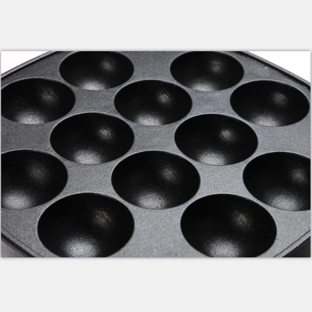 Takoyaki Octopus Ball Maker Pan Nonstick Cake Grill 12 Holes Baking