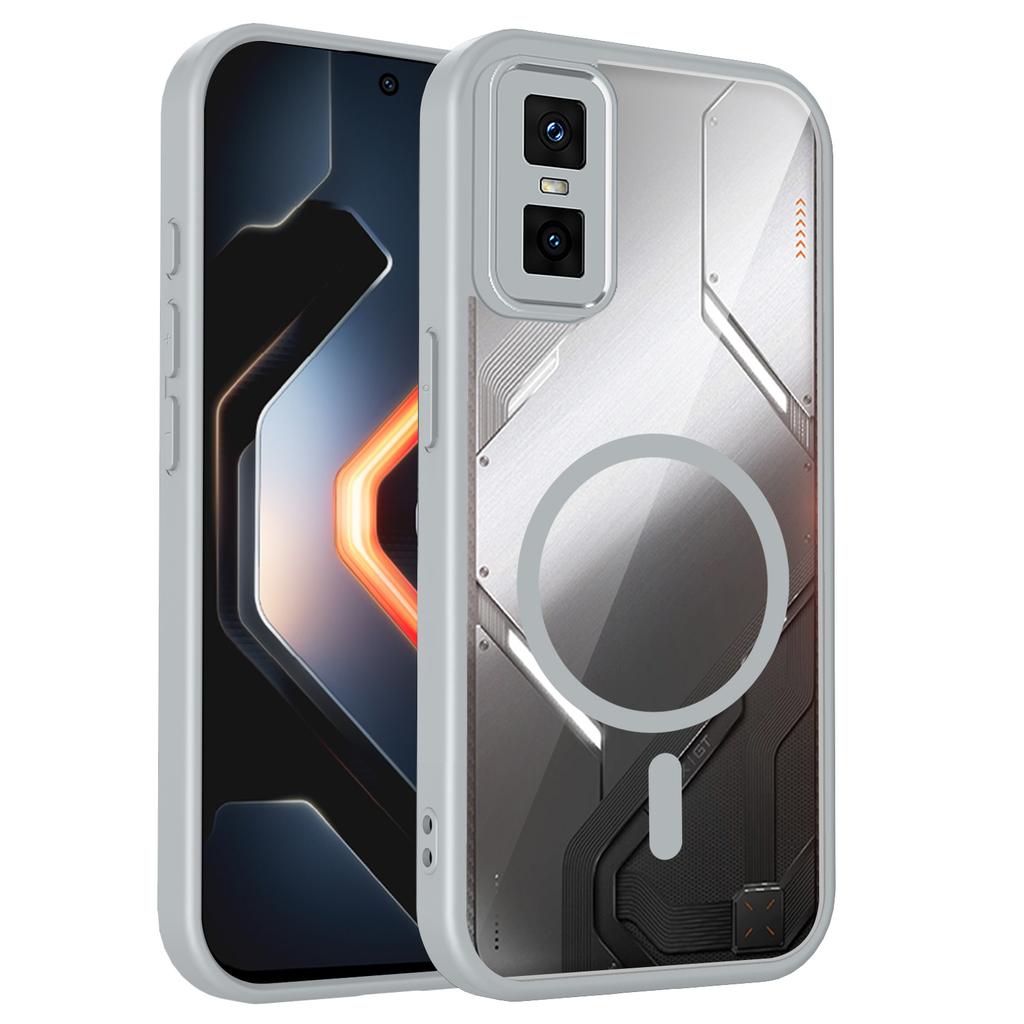 For Infinix GT 30 Pro Magsafe Magnetic Wireless Charging Case Cover Airbag Anti-Fall Acrylic Case Phone Coques Infinix GT 50 Pro
