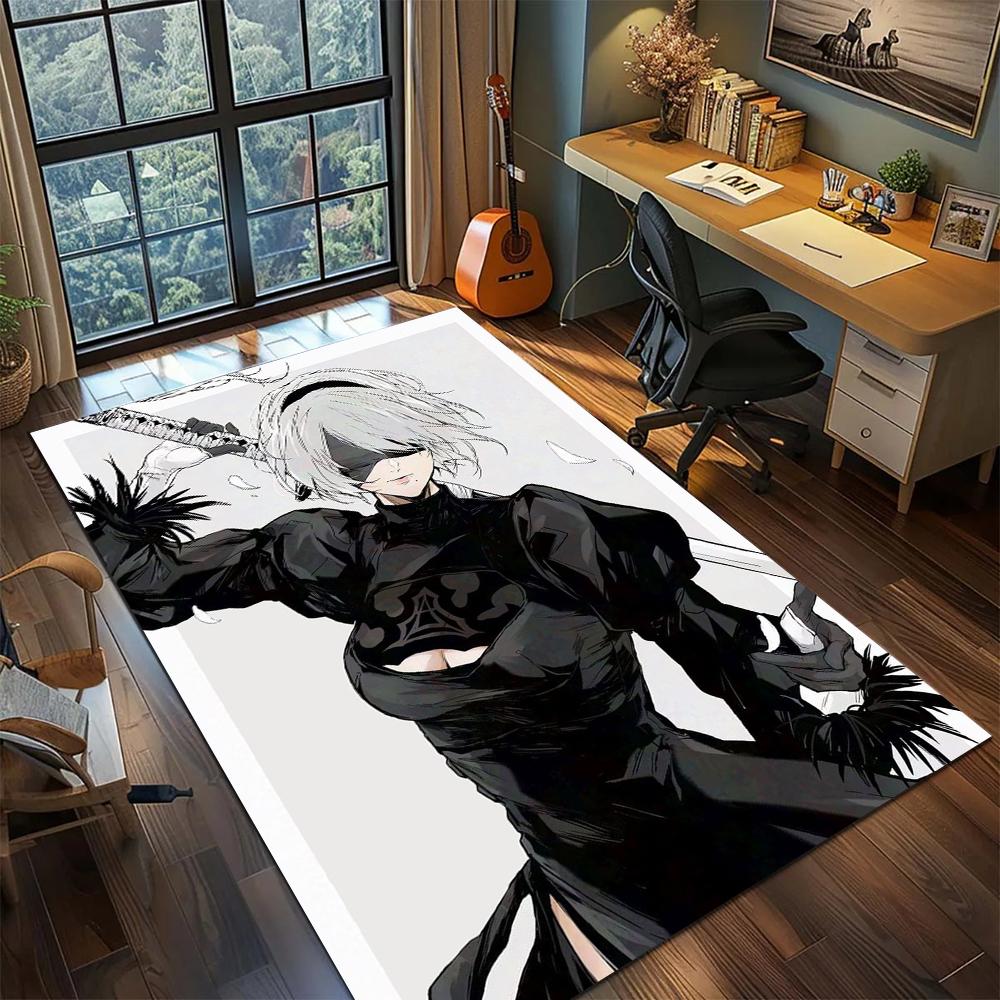 NieR Automata Non Slip Printed Rug Carpet Large Area Rugs Washable Floor Mat for Home Decoration -xia91