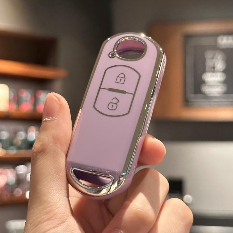 

Чехол для ключа-брелока для Mazda CX-3 CX-5 CX-7 CX-9 Speed Miata MX5 2 кнопки Аксессуары для пульта дистанционного управления синий