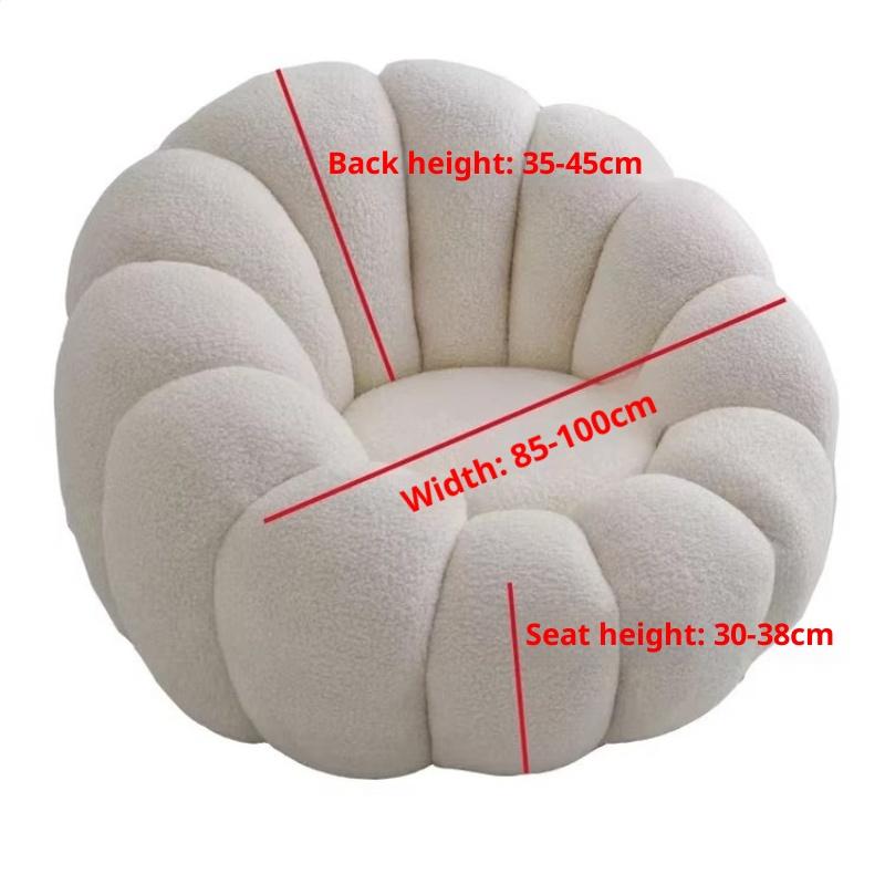2025 New Cat Scratch-resistant Style All-season Universal Pumpkin Sofa Dust Cover Lazy Bean Bag Single-person Sofa Cover