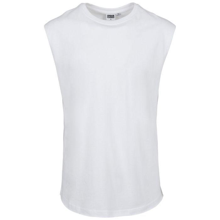 Urban Classics - Cămașă de modă fără mâneci cu margine deschisă