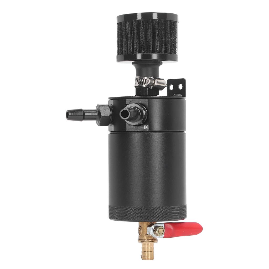 Oil Catch Tank Black Environmentally Friendly Highly Effective Air Oil Separator Tank Reservoir Kit Universal for Cars