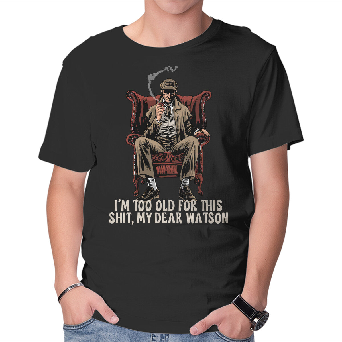 Unisex Crew Neck T-Shirt My Dear Watson Graphic Short Sleeve Casual Tee XXXXL