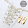 Magnetic Buckle Lock Shoelaces Without Ties Cashew Flower Print Shoelace No Tie Shoe Laces Flat Elastic Laces Sneakers Kid Adult