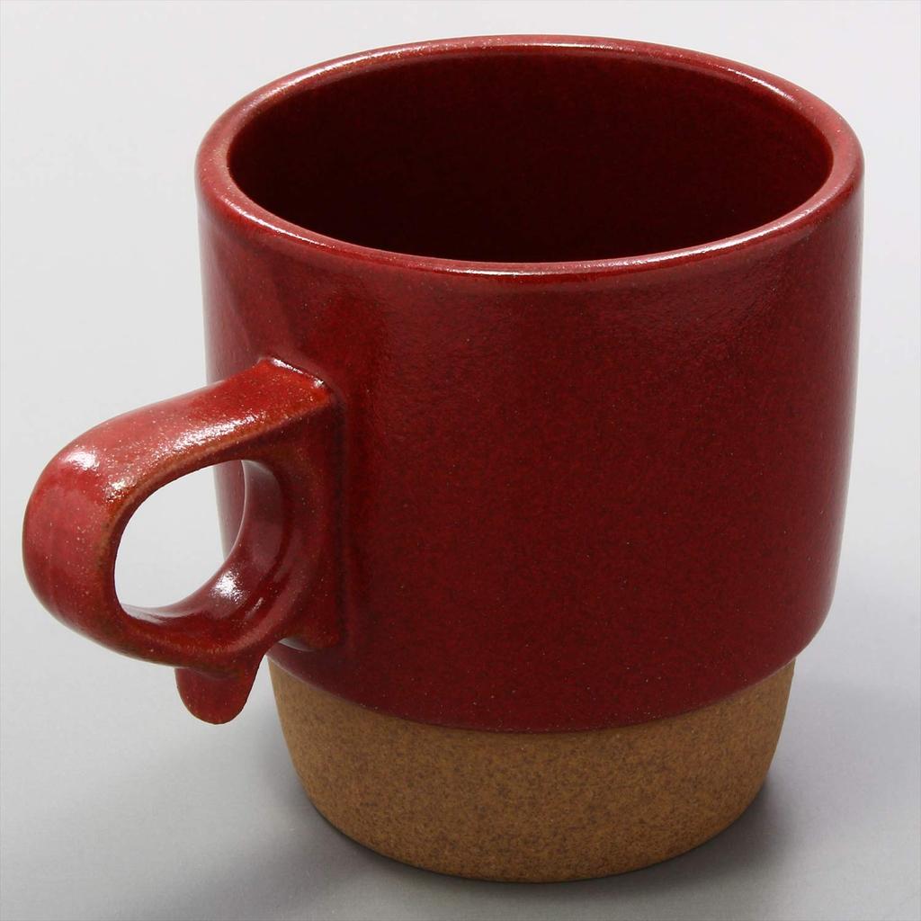 Hamato Hasami Ware Indigo Dyeing Kiln Stax Wine 300ml Mug, Red, 388538,