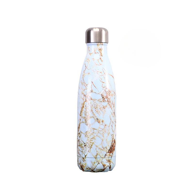 304 Stainless Steel Thermos Outdoor Sports Bowling Cup A Marble Coke Bottle Kettle.