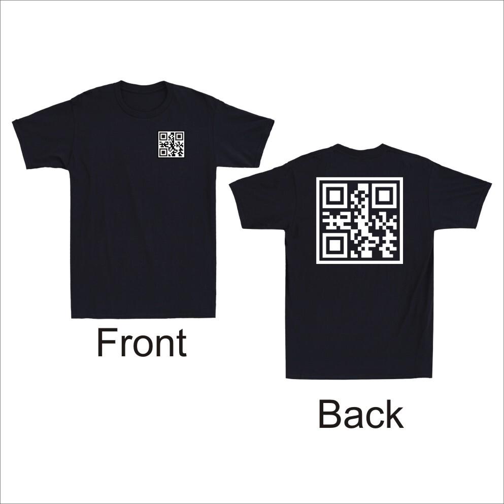 Go Fuc k Yourself Q R Code Funny QR Scan Code Quote Front & Back Men s T-Shirt Unisex T-Shirt S
