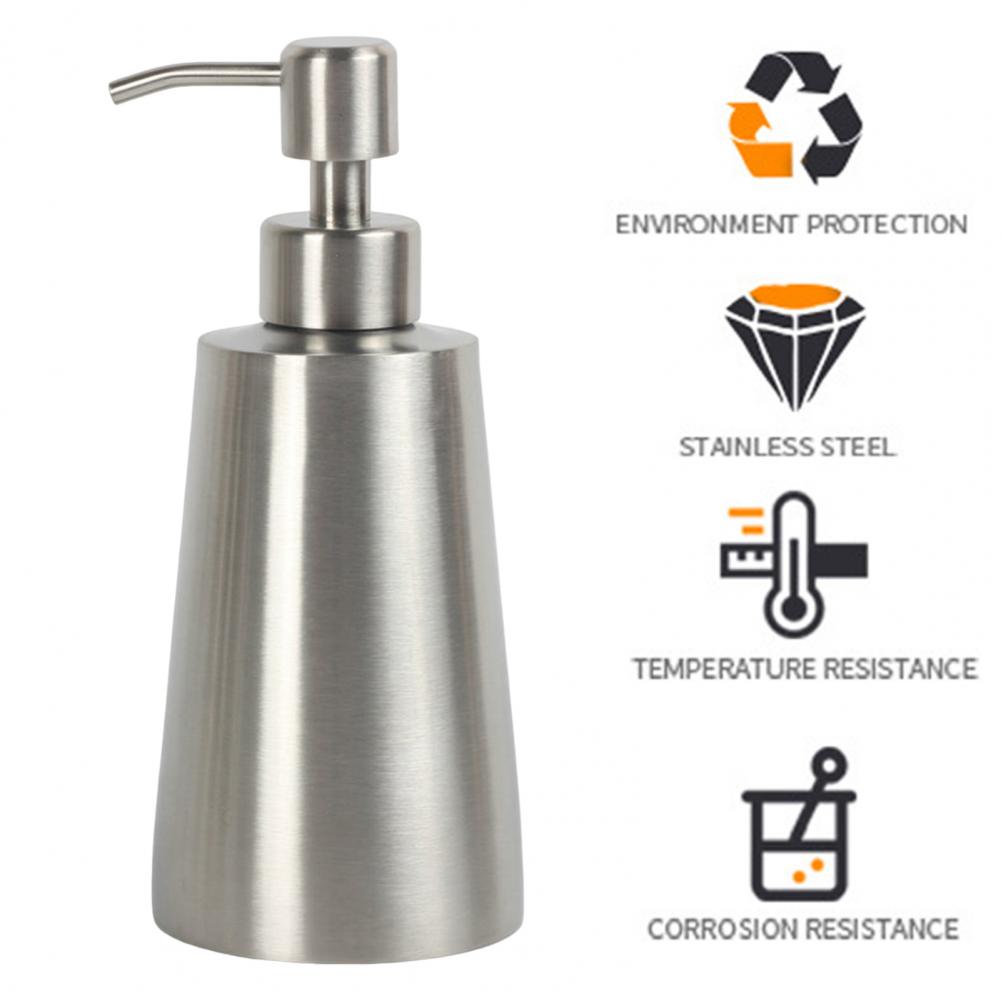 350/400ML Flüssigseifenspender Flasche Gel Flasche 304 Edelstahl Lotionpumpe Handseife Küche Badezimmer Spender