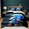 2/3pcs Movie Sonic Bedding Duvet Cover Set Graphic Lightweight Comforter Set Bedroom Soft Duvet Cover with Pillowshams