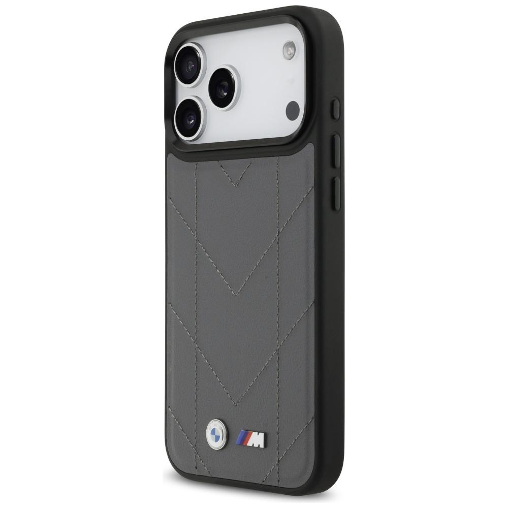 BMW M Quilted Logo MagSafe Case for iPhone 17 Pro Max Anthracite