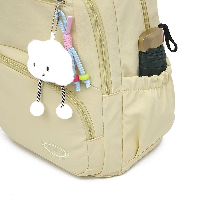 Womens Nylon Backpack Set with Crossbody Bag and Pencil Case Casual Travel Daypack