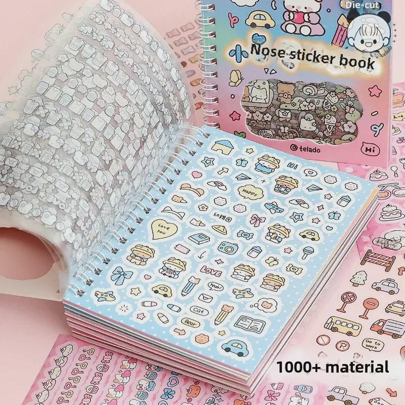 Tirado Słodki Kreskówkowy Naklejkowy Zeszyt: Kolekcja Wzorów Mały Nosek