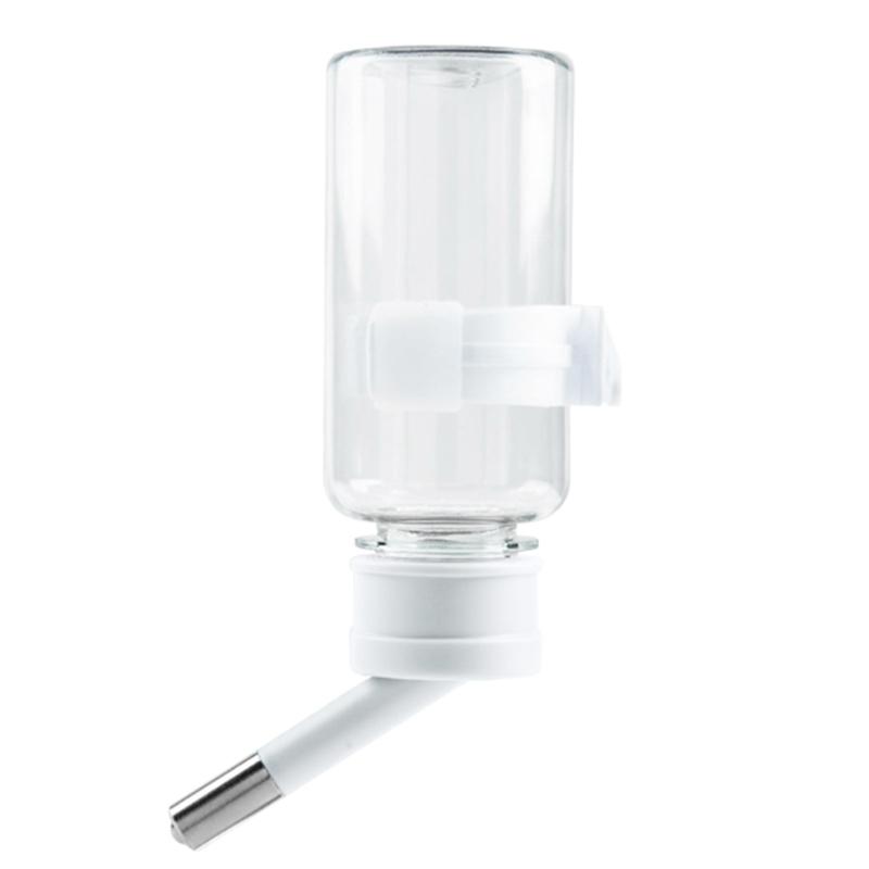 Hanging Hamsters Water Dispenser for Hamsters Cage Automatic External Small Animals Water Bottle NonMess Watering Supply L белый