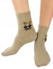 WOMEN' SOCKS WOOL WARM NOVITI Brown MISIU 36/41 V010K