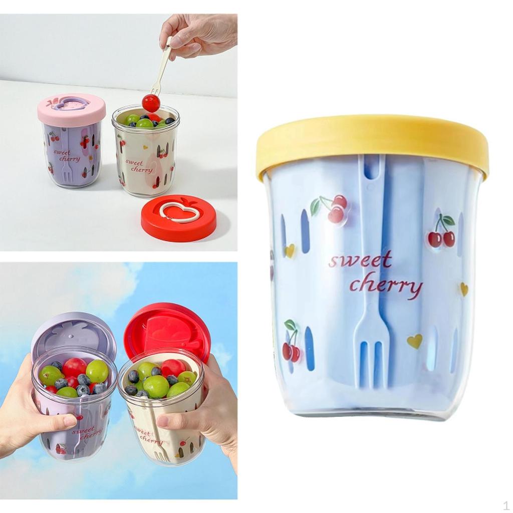 Nádoba na uskladnění ovocného salátu Nepropustná Lehká s rukojetí Přenosná víčka