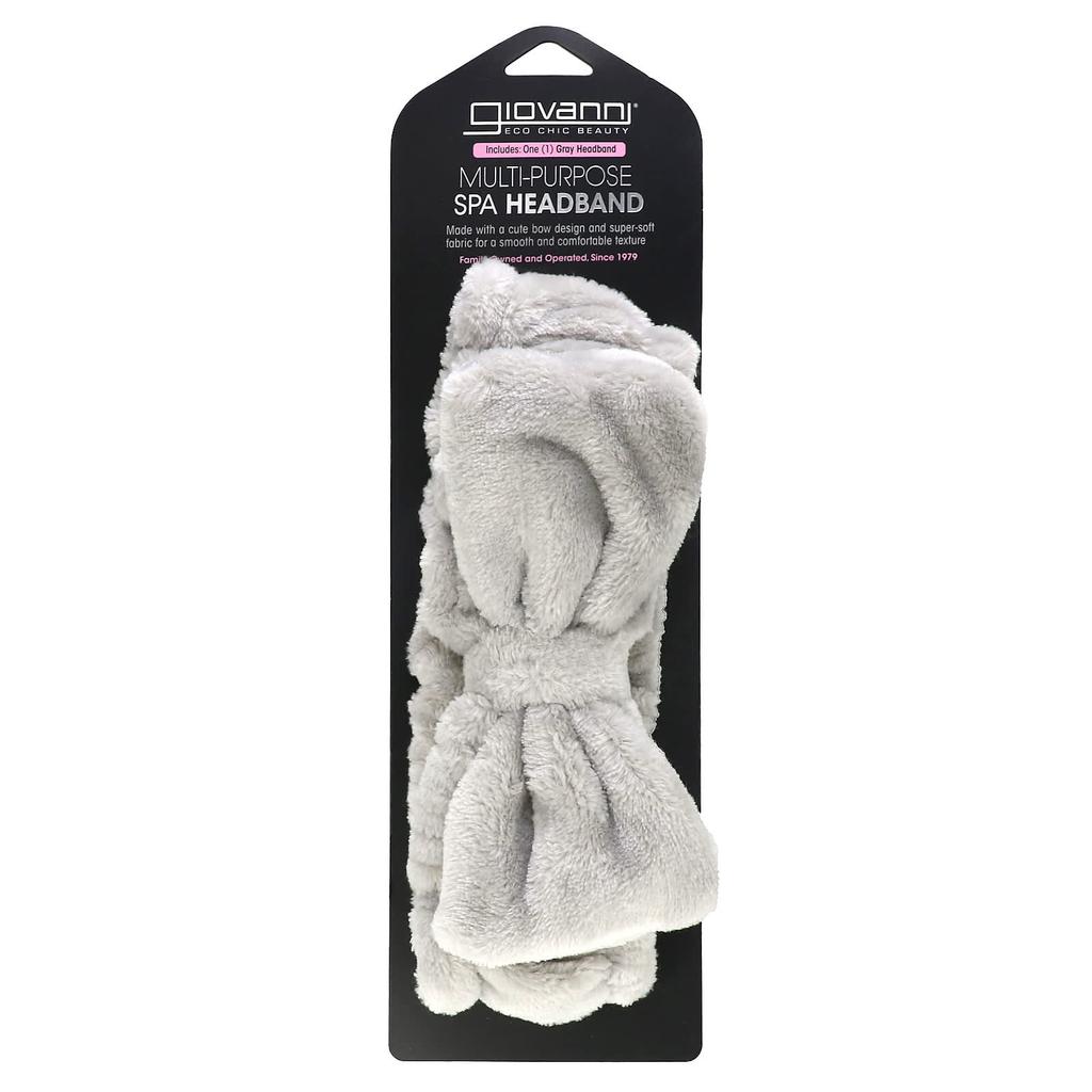 Multipurpose Spa Hairband, Gray, 1 Hairband