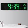 10" LED Digital Wall Clock with Date Display Temperature Alarm Clock