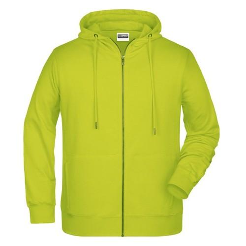 

James and Nicholson Mens Full Zip Hoodie M чорний