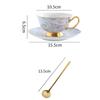 European-Style Bone China Coffee Cup And Saucer Set For English Afternoon Tea Vintage Coffee Cup For Women Wedding Gift