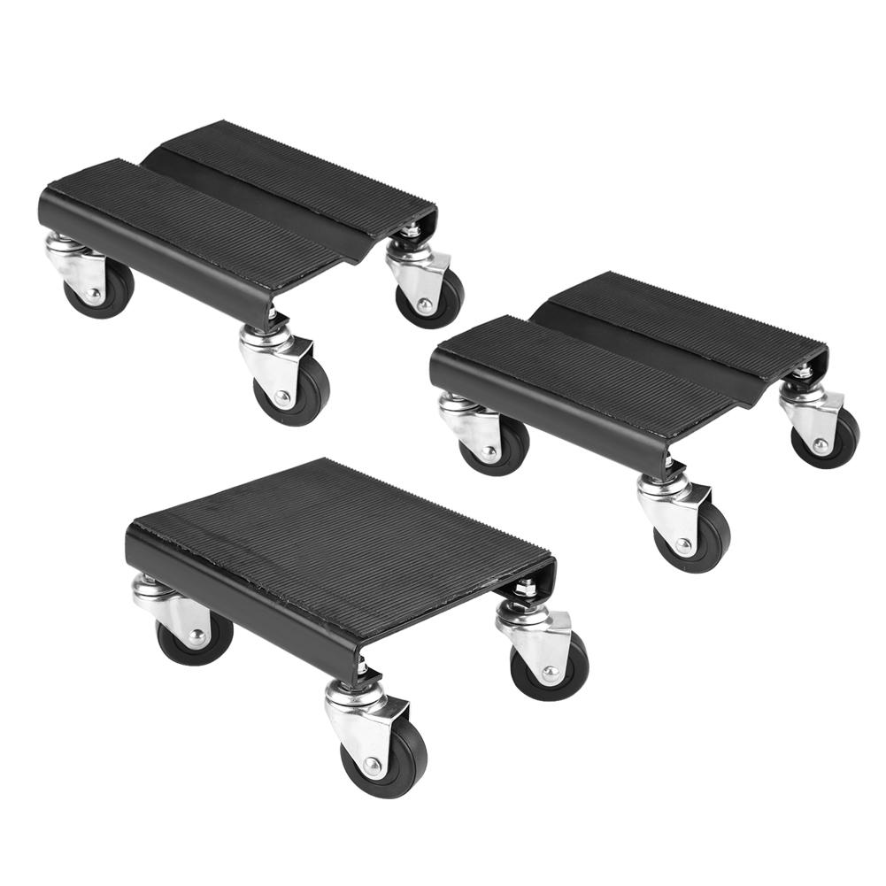 3Pcs Tire Car Dolly Auto Repair Snowmobile Moving Dollies Set 1500lbs Capcity