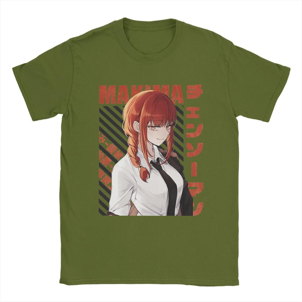 Chainsaw Main Anime Asa Mitaka T Shirts for Men Cotton Creative T-Shirts Crew Neck Tee Shirt Short Sleeve Clothes Plus Size