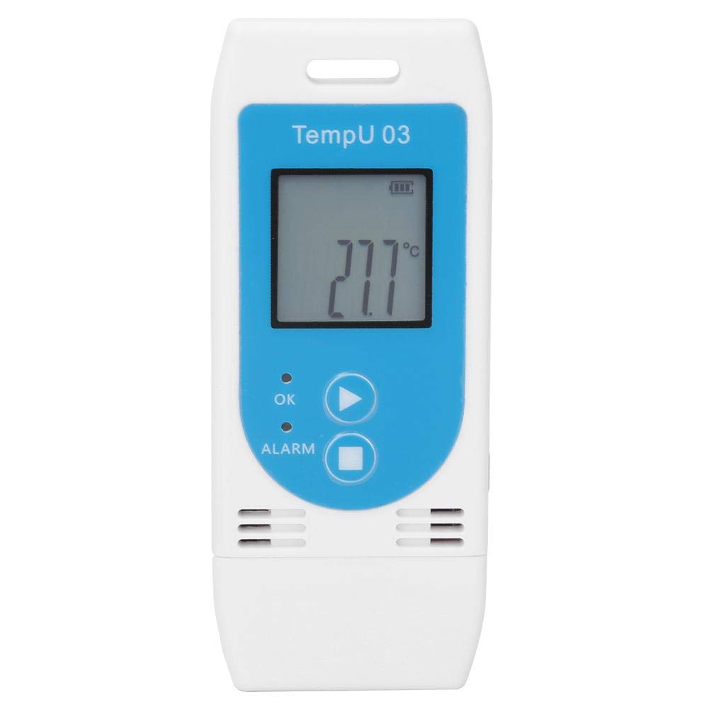 Akozon Thermometer Hygrometer USB Temperature Data Logger To LCD USB Recorder Indicator Temperature Recorder for PDF GSP Data Logger Recorder 32000