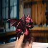 3D Printed Articulated Dragon Wings Tail Western Dragon Retracted Moved Ornament Model Figurine Gift