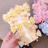 Princess Super Fairy Bow Hairpin Fabric Flower Hairpin Children's Hair Accessories Not Harming Hair BB Clip Girl's Bangs Clip