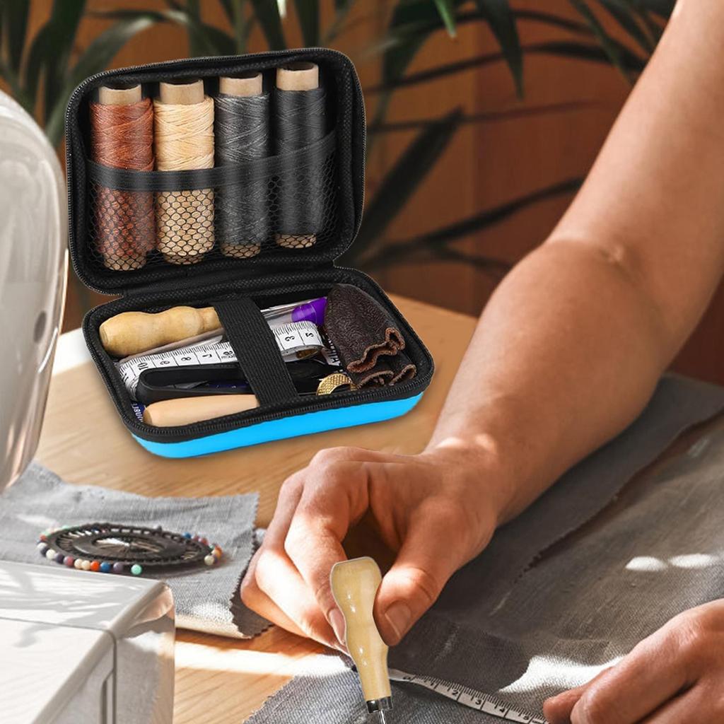 Upholstery Repair Sewing Kit Professional Leather Sewing Needles Sturdy Leathercraft Supplies Upholstery Repair Accessories For