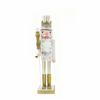 Cross-border Hot Sale 40CM Wooden Nutcracker Soldier Christmas King Puppet European Style Home & Office Use Decoration Ornaments