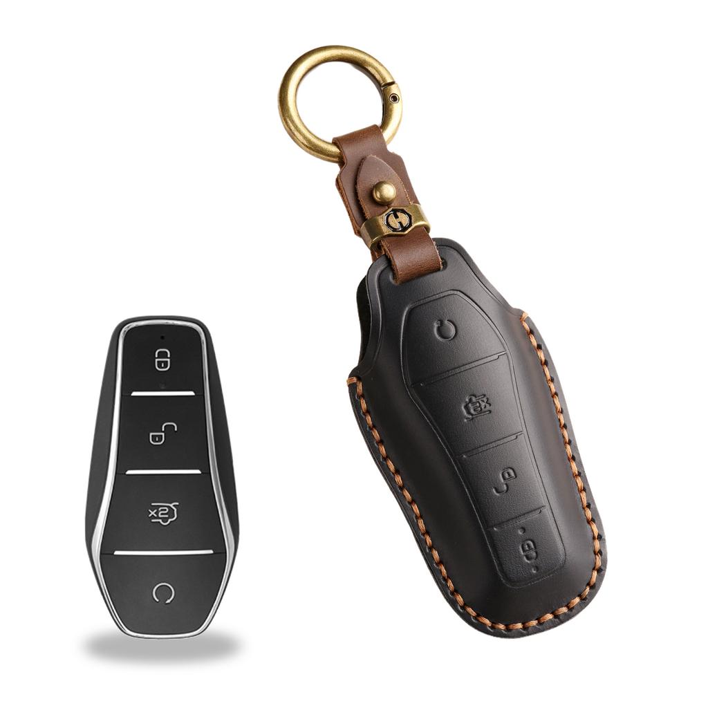The New Retro Key Bag Is Suitable for BYD Key Case, Tang and Song Plusdmi Dolphin Han Car Key Bag.