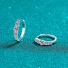 1.12ct Moissanite Earrings for Women Lab Grown Diamond Ear Studs 925 Silver Fine Jewelry Gift