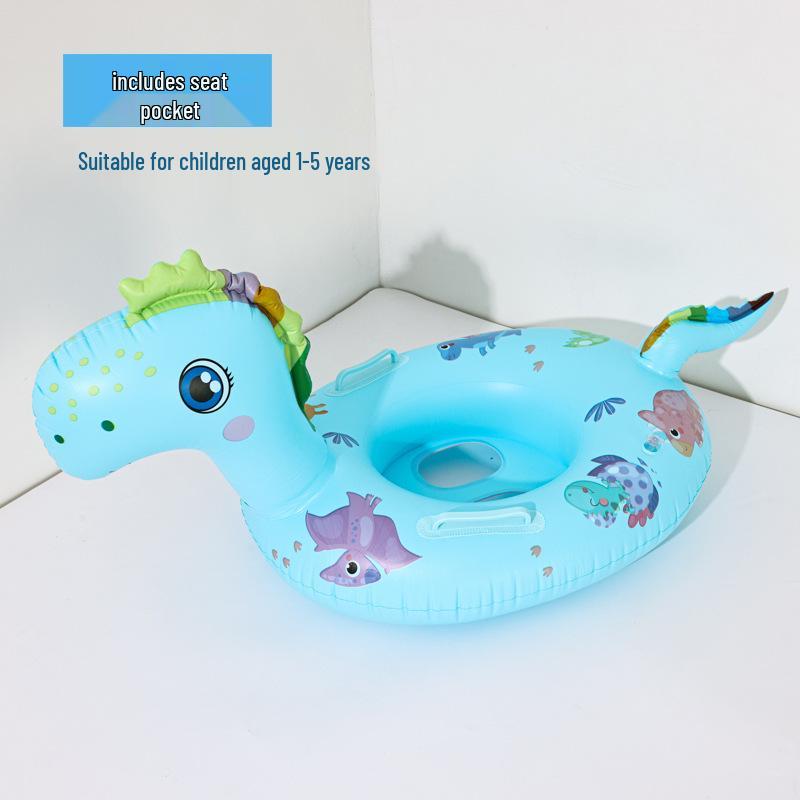 Cartoon Steering Wheel Baby Swimming Seat Ring: Anti-Rollover Underarm Float for Infants and Toddlers