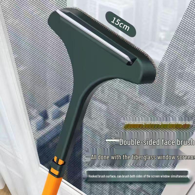 

Multifunctional Double-Sided Glass & Screen Cleaner - Wet/Dry, Washable, No Disassembly Needed
