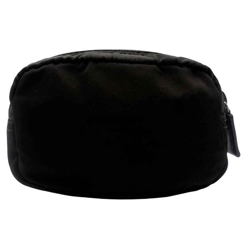 Used PRADA Nylon Pouch Triangle Logo Black